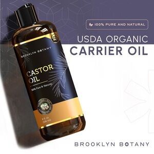 NWT organic 100% pure castor oil can be used for your skin, hair, massage
